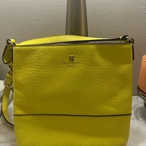 Yellow Kate Spade shoulder/crossbody bag